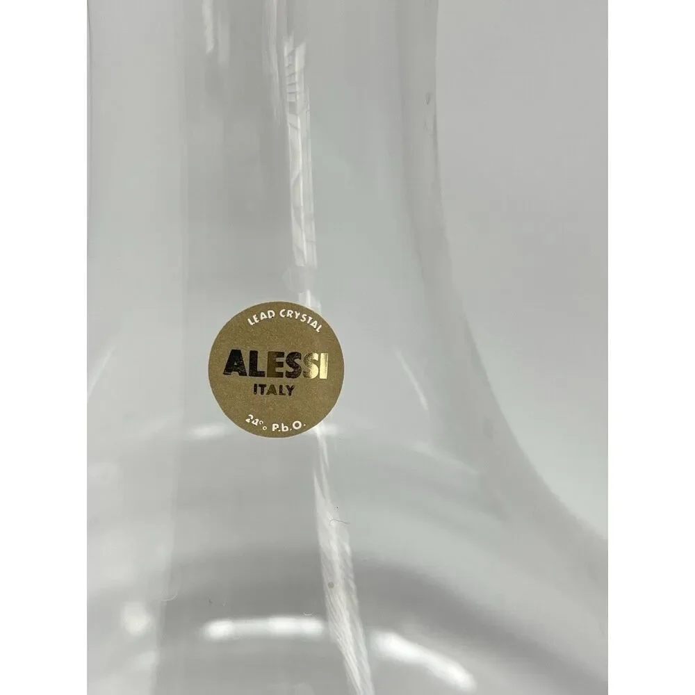 Alessi Crystal Wine Decanter 8.25” MAMI XL Designed By Stefano GIOVANNONI 2013